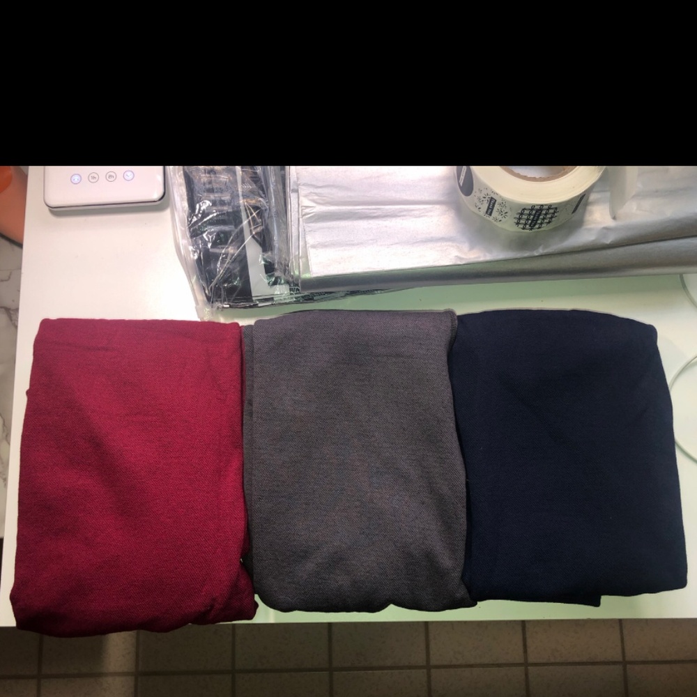 Three Plus size french terry leggings bundled - Picture 6 of 6